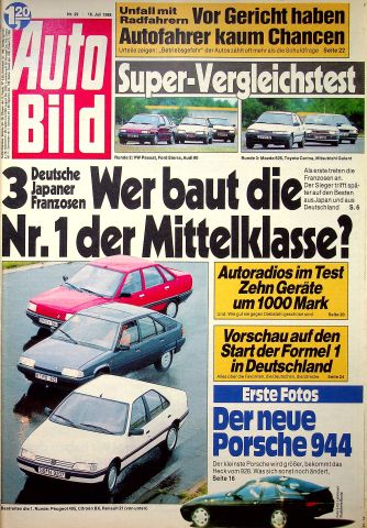 Deckblatt Auto Bild (29/1988)